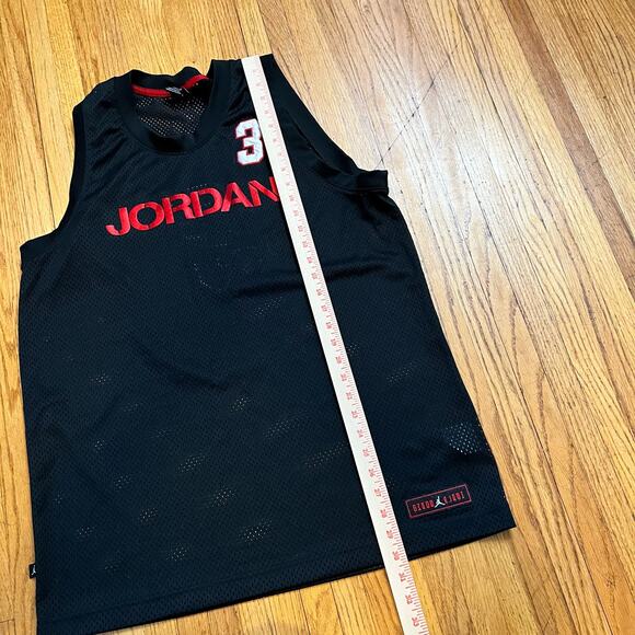 Dwayne Wade Jersey Mens Large #3 Jordan Black NBA Basketball - Picture 10 of 10